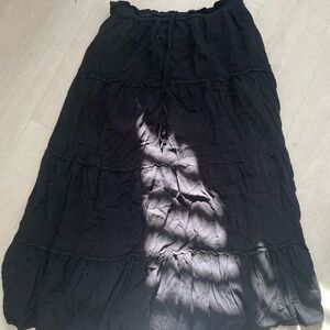 Elegant Black Maxi Skirt